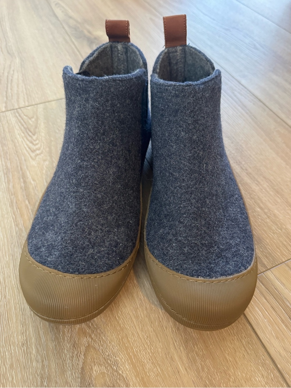 Huckberry Grey Wool Size US 10 Men's Outdoor Slipper Boot Made In Portugal